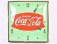 Original 1950/1960's Coca Cola Fishtail Soda Pop 15 Pam Clock Sign Bubble