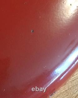Original 1950/60s Coca Cola 24 Diameter Red Metal Button Sign With Coke Bottle