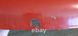 Original 1950/60s Coca Cola 24 Diameter Red Metal Button Sign With Coke Bottle