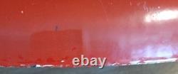 Original 1950/60s Coca Cola 24 Diameter Red Metal Button Sign With Coke Bottle