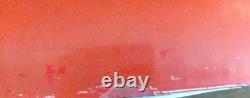 Original 1950/60s Coca Cola 24 Diameter Red Metal Button Sign With Coke Bottle
