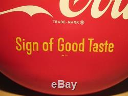 Original 1950's 16 Sign Of Good Taste Coca Cola Button NO Reserve