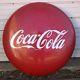 Original 1950's Coca Cola 48 (4 foot) button sign
