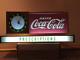 Original 1950s CocaCola Light Up Advertising Counter Sign Clock Works