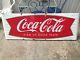 Original 1950s Porcelain Coca-Cola 6 Foot Fish Tail Sled Diner Sign