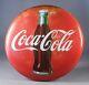 Original 1956 Coca-Cola Painted Tin 24 Button Soda Pop Advertising Sign