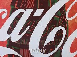 Original 1956 Coca-Cola Painted Tin 24 Button Soda Pop Advertising Sign