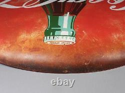 Original 1956 Coca-Cola Painted Tin 24 Button Soda Pop Advertising Sign