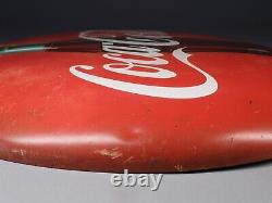 Original 1956 Coca-Cola Painted Tin 24 Button Soda Pop Advertising Sign