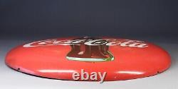 Original 1956 Coca-Cola Painted Tin 24 Button Soda Pop Advertising Sign
