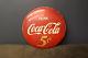 Original 24 Inch Coca Cola Button Sign 5 CENTS -NO RESERVE
