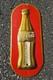 Original Christmas Coca Cola Thermometer 1923 Patent Date Red And Gold WER 1937