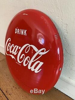 Original Coca Cola 12 Inch Button Sign