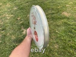 Original Coca Cola Coke 12 Dial Thermometer Sign Glass Cover CLEAN