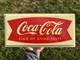 Original Coca Cola Coke Painted Metal Sign