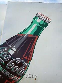 Original Coca Cola Sprite Boy Billboard Tin Sign 1948 coke advertising 10' x 8