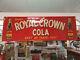 Original Large 1949 RC Royal Crown Cola NEHI Soda Pop 54 Embossed Metal Sign