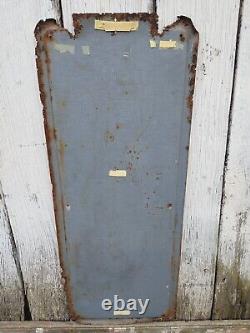 Original Metal 1954 Coca Cola Pilaster Sign, 40x16 Inches