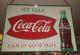 Original Metal Coca Cola Fish Tail Sign Sign of Good Taste SOGT EXCELLENT COND