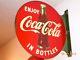 Original, Rare, Coca Cola Coke Flange Sign. Early 1950's. Very, Very Rare