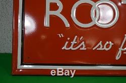 Original Richardson Root Beer Embossed Tin VINTAGE Advertising Sign 36X16