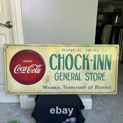 Original Steven Neill Distressed Vintage Hawaiiana Coca-Cola, Signed Waimea 2015