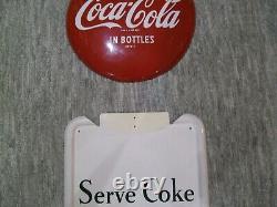 Original Vintage Coca Cola Pilaster Sign 6-Pack