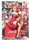 Original Vintage Coca Cola Pin Up Girls Wooden Sign Collage VERY RARE