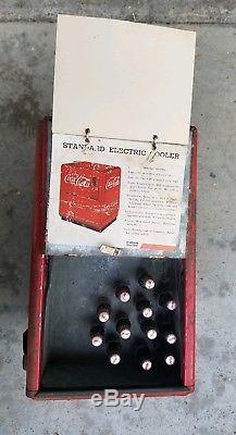 Original Vintage Coca Cola Salesman's Sample Mini Cooler Chest 1939 Kay Display