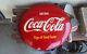 Original sign of good taste coca cola button 16 inch. Am80