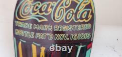 Originql Vintage Coca-Cola Drink Sign Delicious and Refreshing Display 37x12