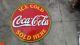 PORCELAIN COCA-COLA ENAMEL SIGN 30x30 INCHES DOUBLE SIDED