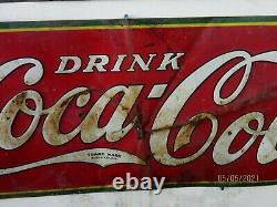 PR. Of ANTIQUE TIN COCA COLA SIGNS C1932