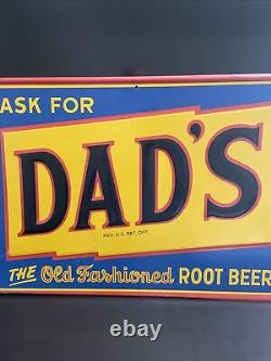 Pm-1 Original & Authentic''dad's Root Beer'' Metal Sign 27x19 Inch Made In USA