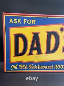 Pm-1 Original & Authentic''dad's Root Beer'' Metal Sign 27x19 Inch Made In USA