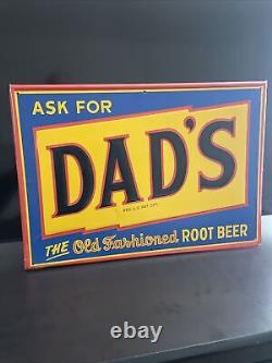 Pm-1 Original & Authentic''dad's Root Beer'' Metal Sign 27x19 Inch Made In USA