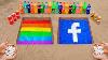 Pop It U0026 Facebook Logo In The Hole With Orbeez Coca Cola Mentos U0026 Popular Sodas