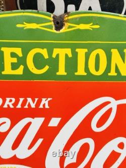 Porcelain Advertising Sign Coca-Cola 27in