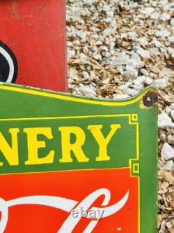 Porcelain Advertising Sign Coca-Cola 27in