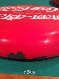 Porcelain Bangladesh Hindi Red Coca-Cola Coke Button Sign