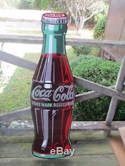 Porcelain Coca-Cola Bottle Sign -NEW (Over 3 ft tall)