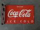 Porcelain Coca Cola Enamel Sign 24x16 Inches Double Sided