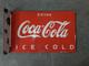 Porcelain Coca Cola Enamel Sign 24x16 Inches Double Sided