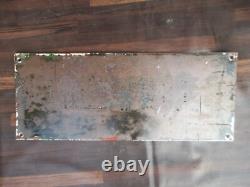 Porcelain Coca Cola Fountain Enamel Metal Sign Plate Size 25 x 10 Inches