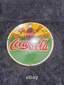 Porcelain Coca-cola Enamel Sign 12x12 Inches