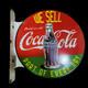 Porcelain Coca-cola Enamel Sign 18x18 Inches Double Sided