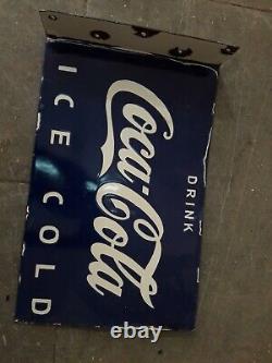 Porcelain Coca-cola Enamel Sign 24x16 Inches Double Sided