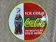 Porcelain Coca-cola Enamel Sign 30x30 Inches