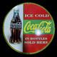 Porcelain Coca-cola Enamel Sign 30x30 Inches Double Sided