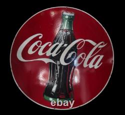 Porcelain Coca-cola Enamel Sign 30x30 Inches Double Sided